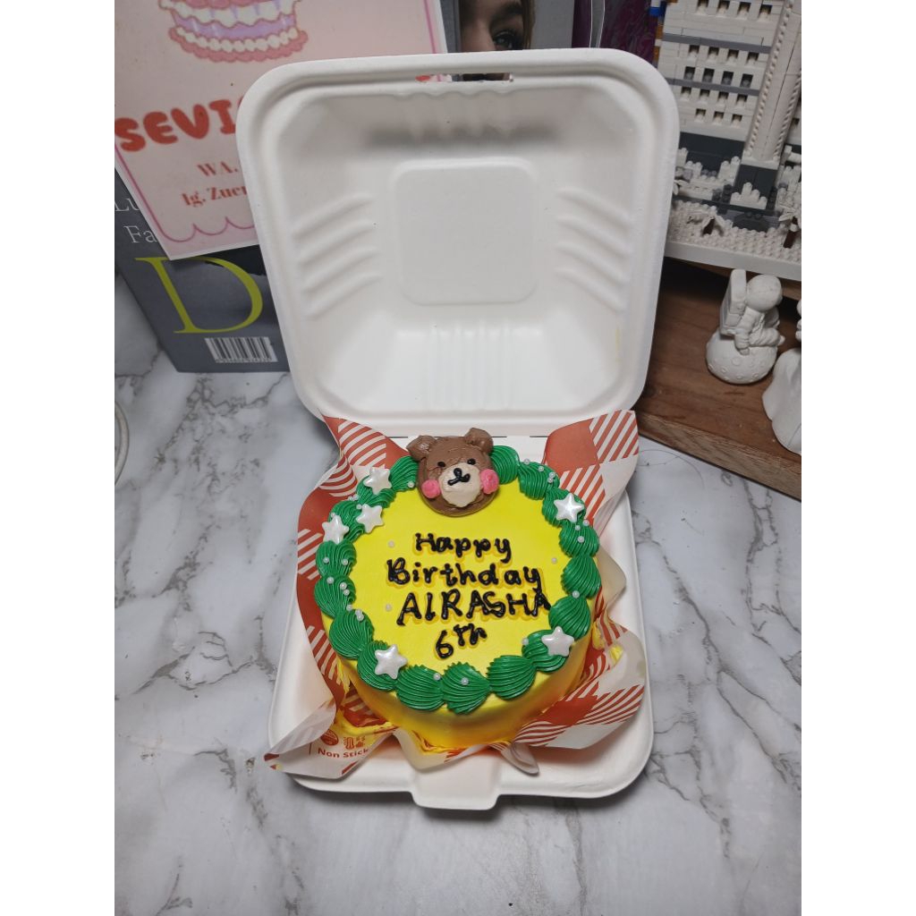 SEVIM CAKE -  (Bisa Dadakan) Korean Bento Cake D 10 cm | Custom Bento Cake | Korean Lunch Box Cake C