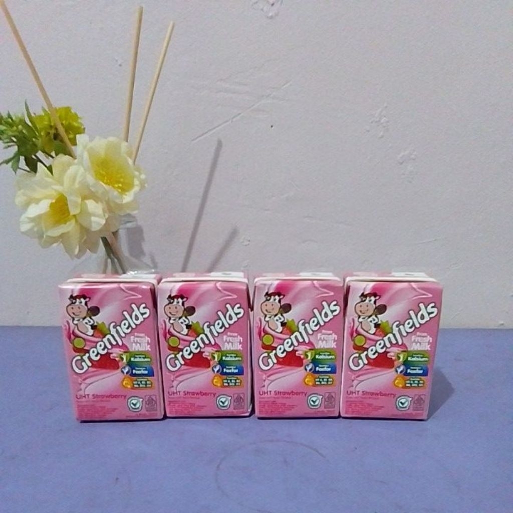 

GREENFIELD UHT STRAWBERRY UKURAN 105ML EXPIRED MARET 2026