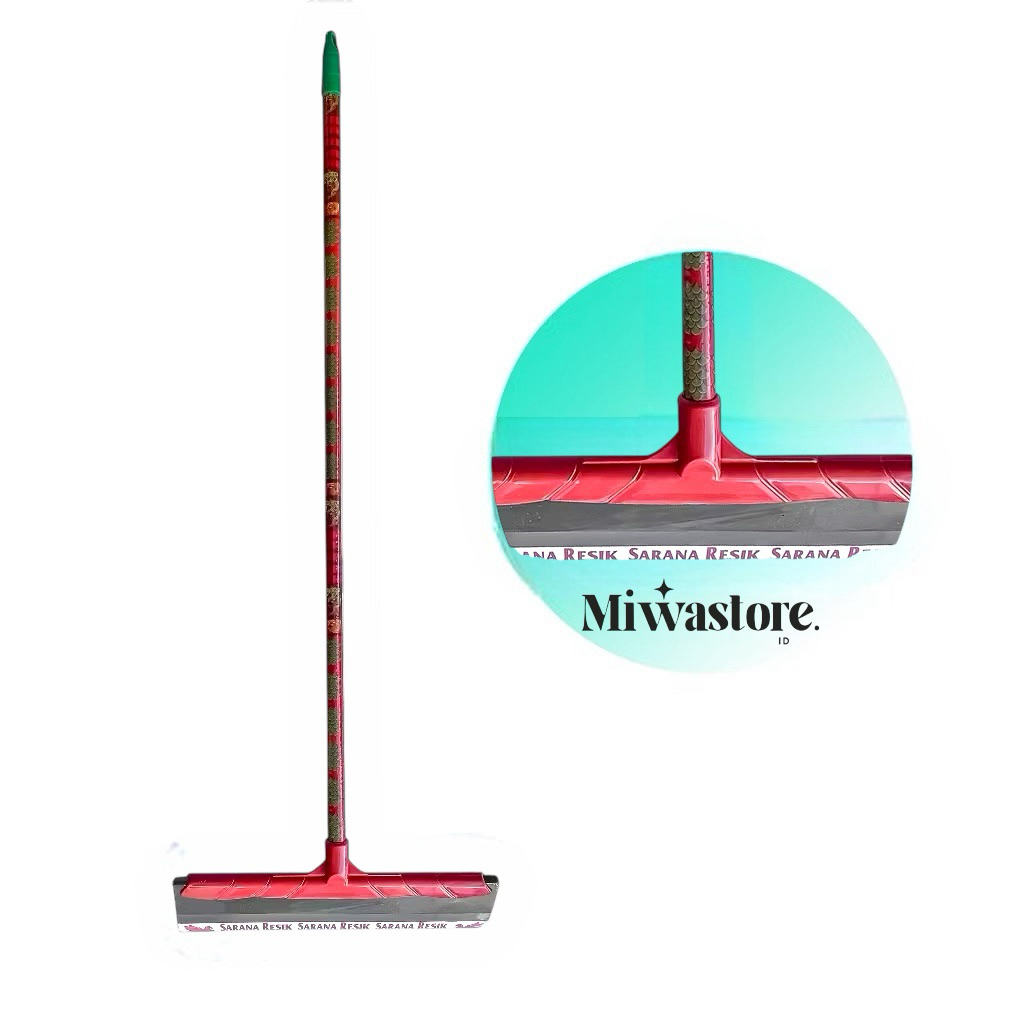 Wiper Lantai Karet Gagang Kayu/Serokan Air/Dorongan Air Karet Berkualitas / Serokan Air Lantai Karet