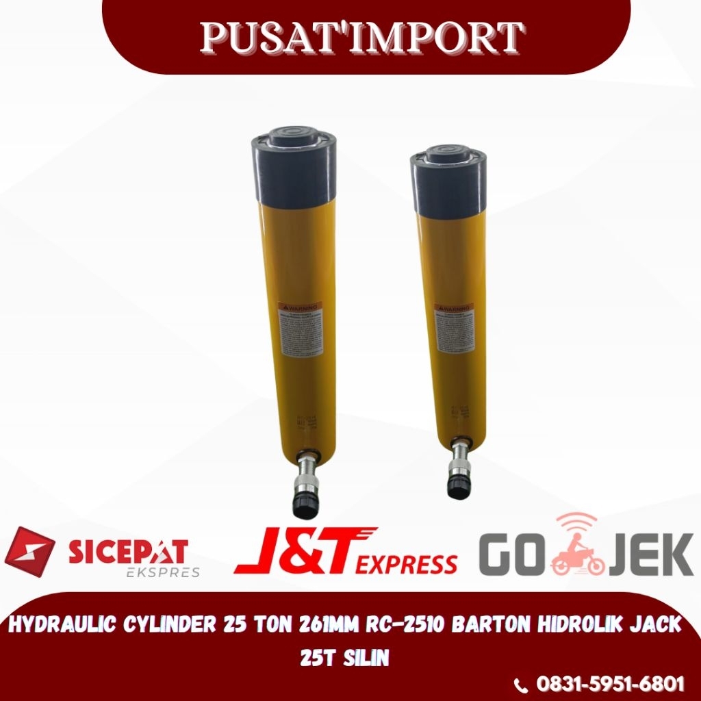 Hydraulic Cylinder 25 ton 261mm rc-2510 barton hidrolik jack 25t silinder RC-2510