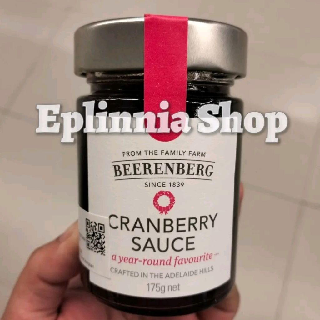 

Beerenberg Cranberry Sauce 175 gr - Berenberg Saus Cranberi Kranberi