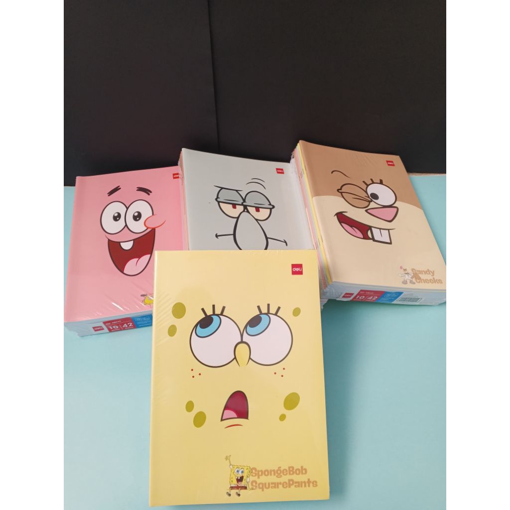 

Buku Tulis Boxy Deli SPONGEBOB 42 Lembar 10pcs Buku sekolah Deli Besar 1Pak
