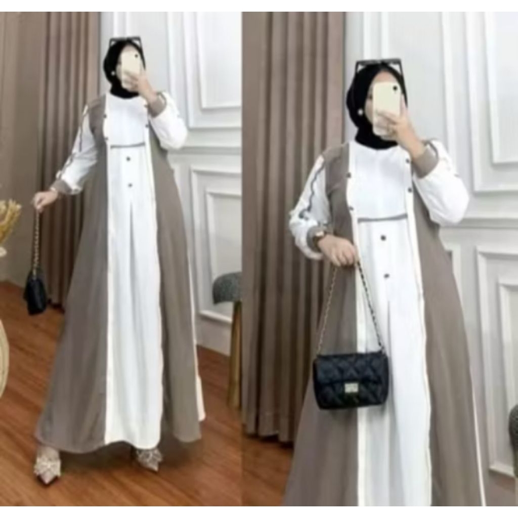 Gamis syari medina khalifah gamis kekinian dress wanita