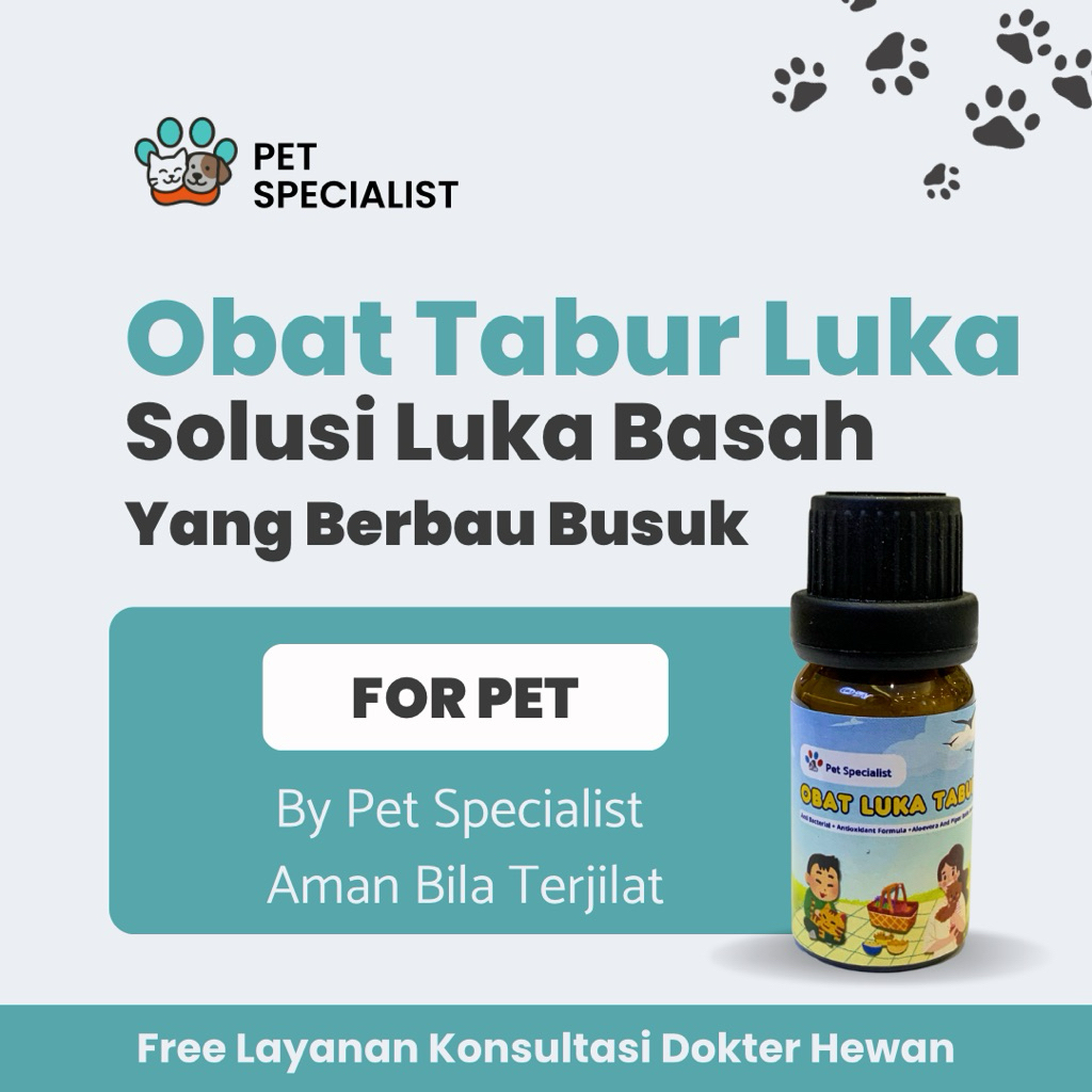 Obat Tabur Luka Kucing Anjing By Pet Specialist Luka Terbuka Luka Operasi Luka Koreng Luka Basah