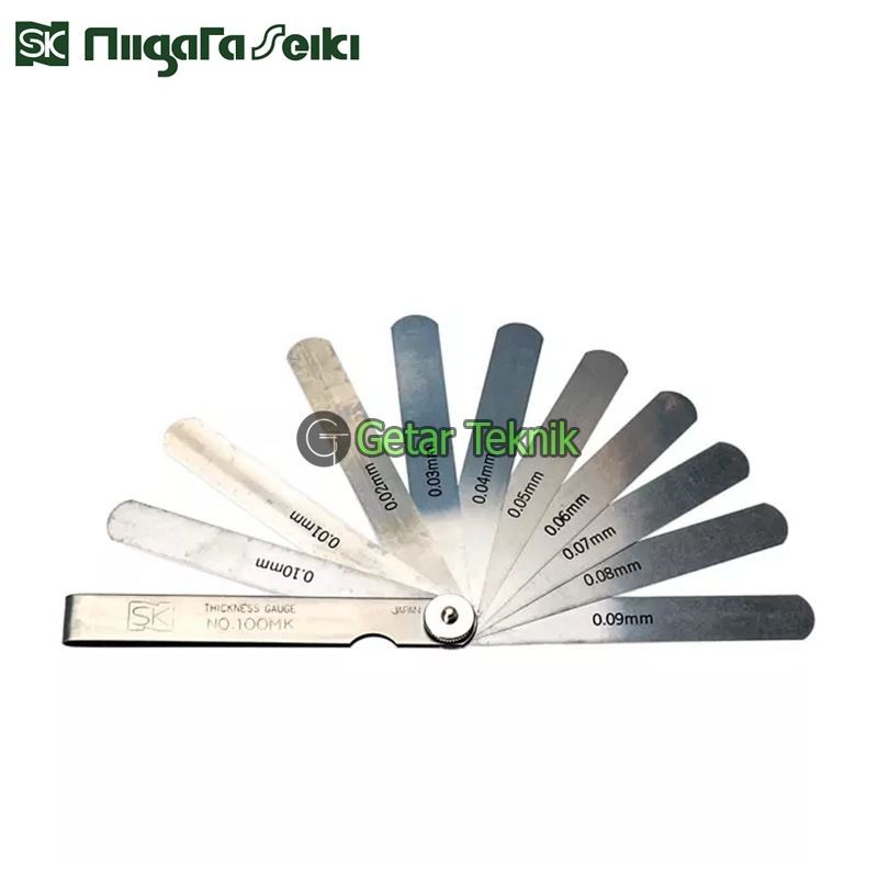 Alat Ukur Celah, Feeler Gauge, Thickness Gauge Niigata Seiki 100MK 0.01 - 0.10