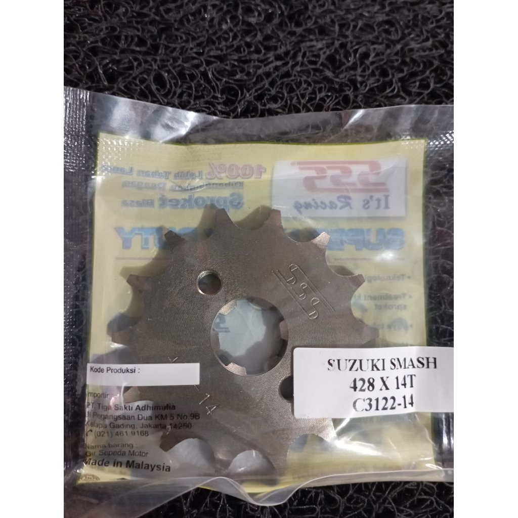 Gir SSS depan Smash 428 14 Tebal Gear depan Original SSS Racing