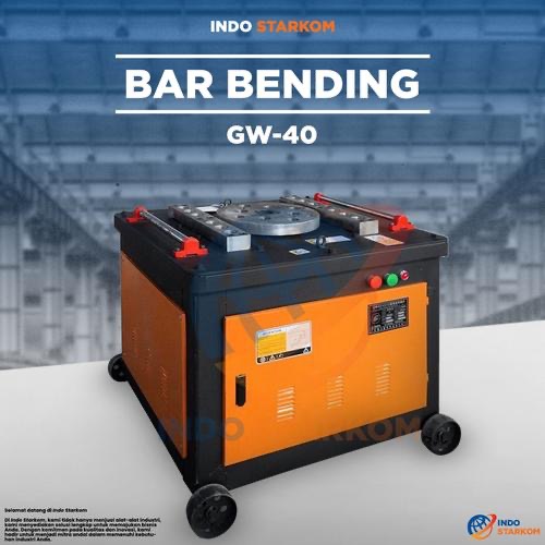 Mesin Bending Pembengkok Besi GW40 Steel Bar Bending GW 40