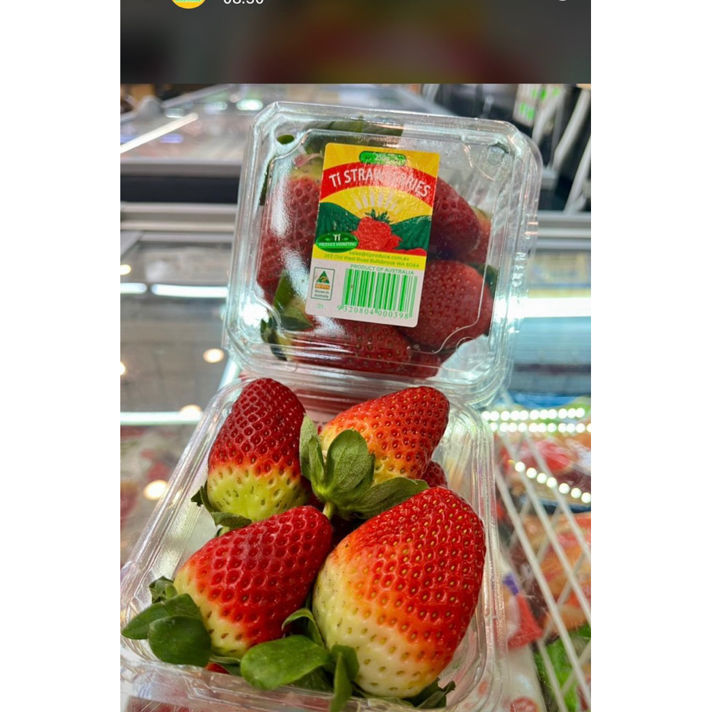 

Strawberry australia manis fresh / buah strawberry aus 250 grm
