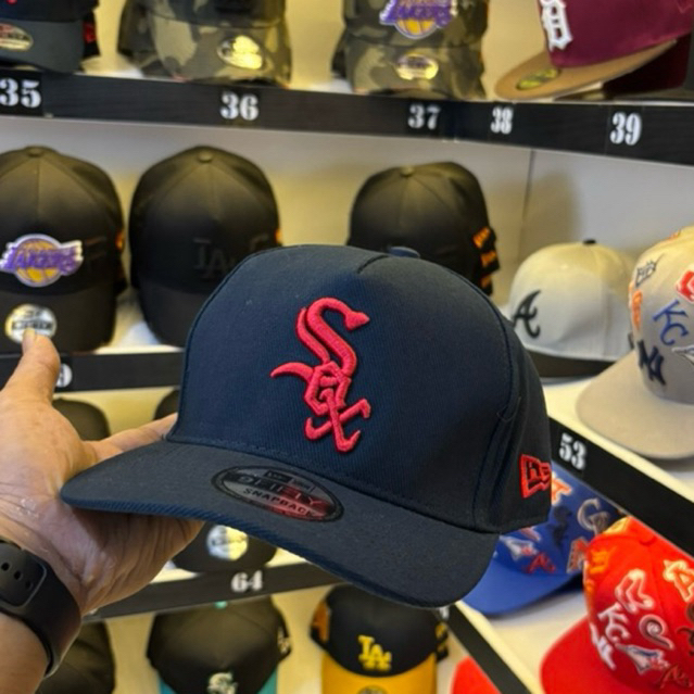 TOPI PRIA/TOPI BASEBALL SOX NEVI BORDIL MERAH