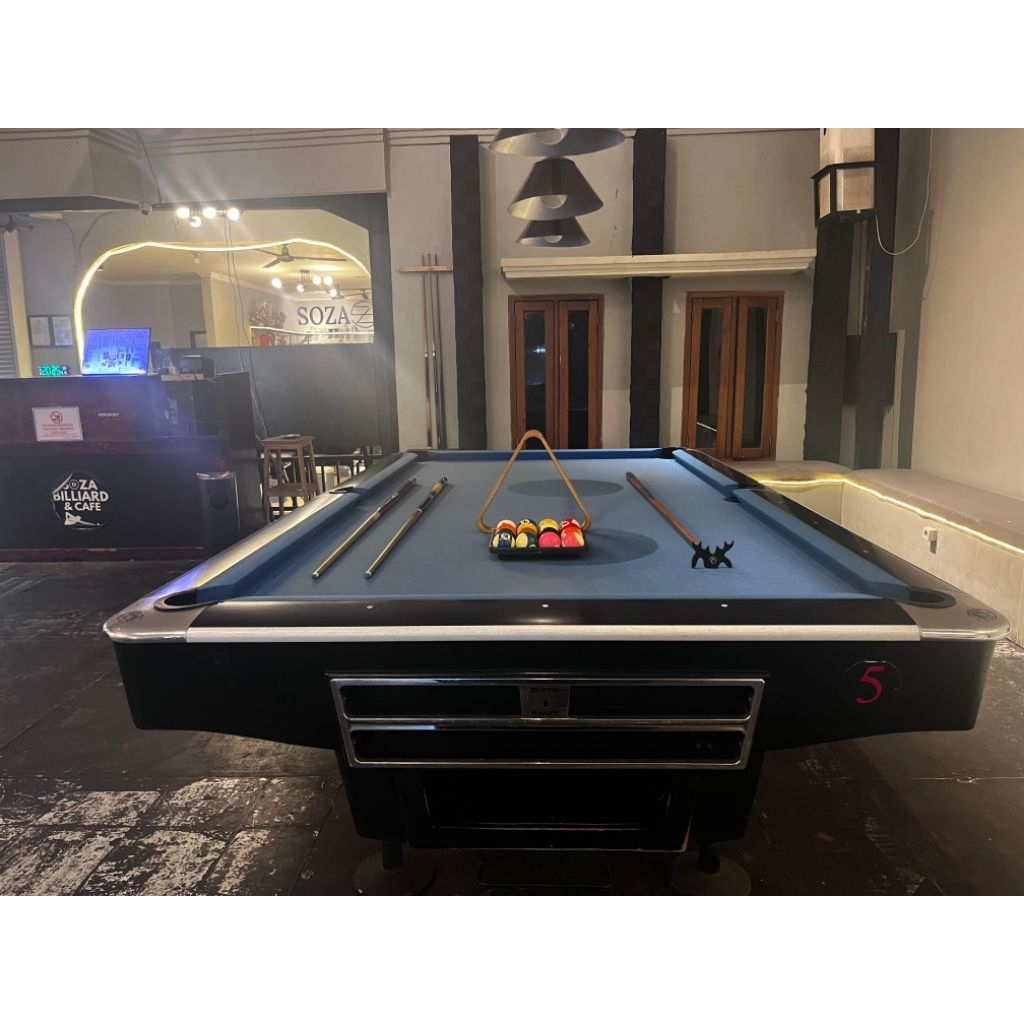 Meja Billiard 9 Feet Murrey Black Widow