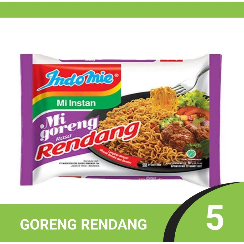 

INDOMIE Indomie goreng rendang 5 pcs