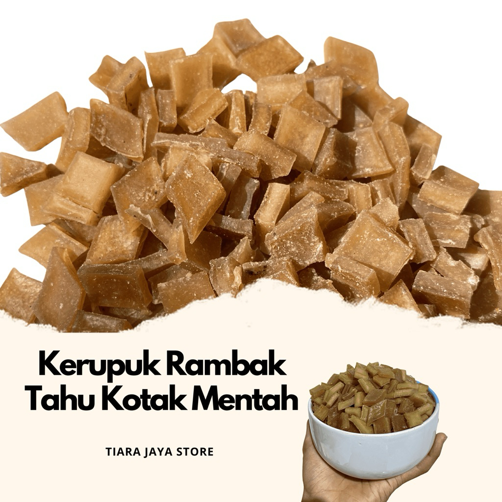 

Kerupuk Tahu Kotak Renyah Enak Original Mentah Krecek