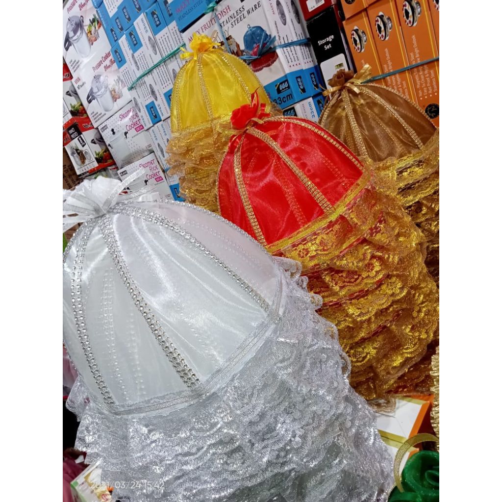 Tutup bosara murah 12 pcs, tudung saji Bugis Makassar ready