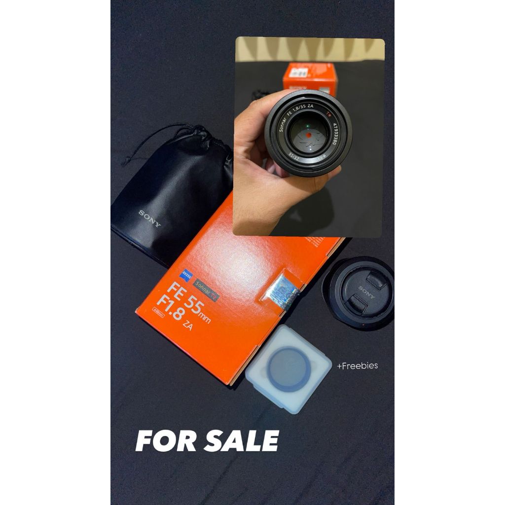 lensa sony fe zeiss 50mm f1.8 full set - full frame