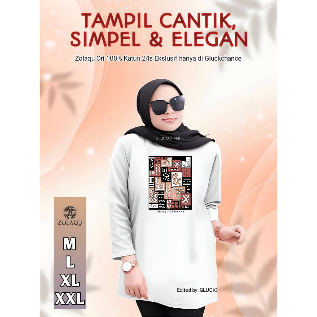 Kaos Oversize Zolaqu Original Terbaru Putih Spesial Kemerdekaan Polos Jumbo Lengan Panjang Viral 202