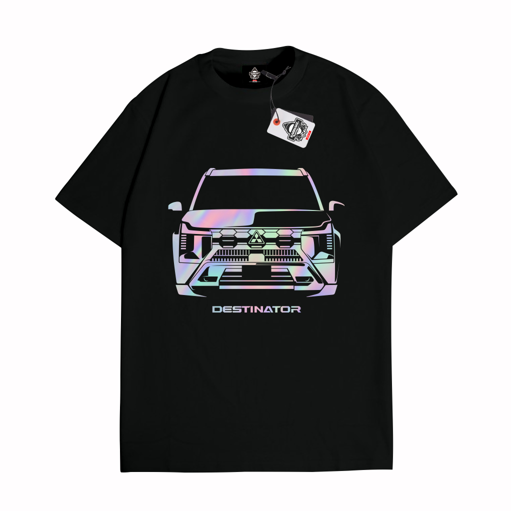 KARIMAKE Kaos Baju T Shirt Distro Unisex Gambar Mobil MITSUBISHI DESTINATOR Hologram