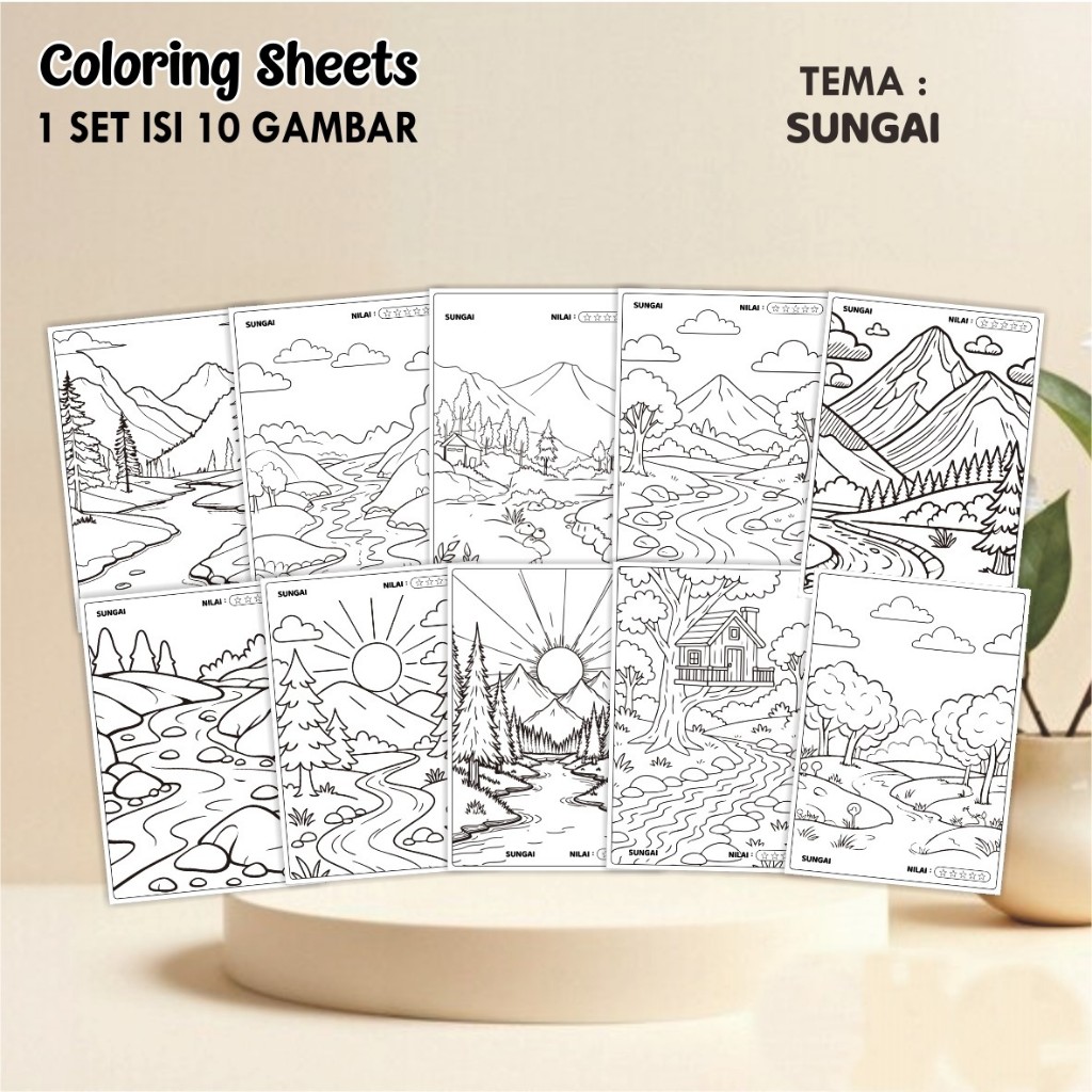 

Kertas Mewarnai - Coloring Sheet Terbaru Ukuran A4 - Kertas Tebal - Warna Tajam - Soft