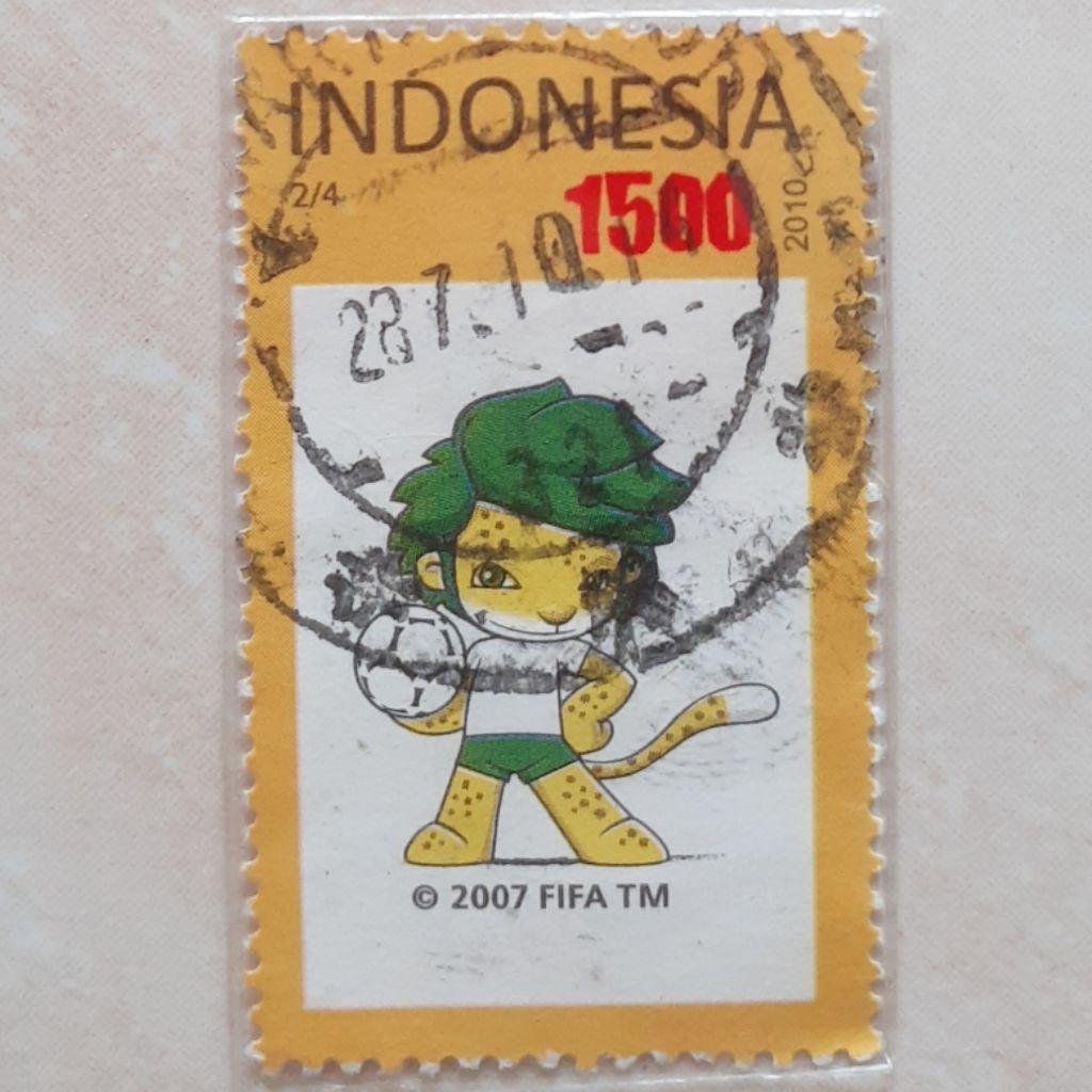 

(ID9) Perangko Indonesia Piala Dunia Afrika Selatan 2/4 Tahun 2010