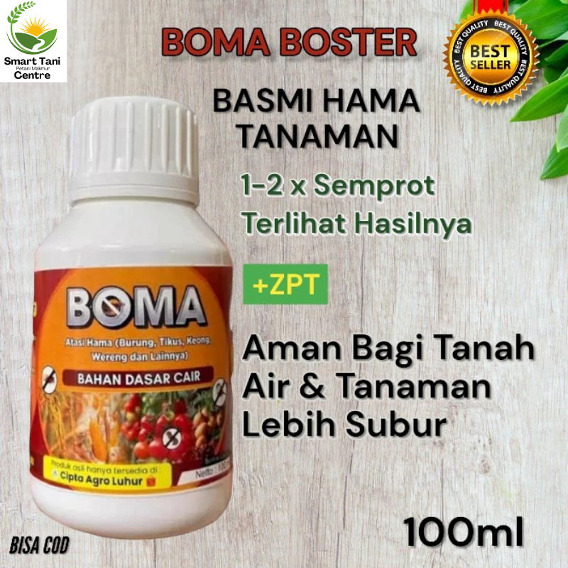BOMA BOSTER 100ML Efektif Bunuh Hama dan Mengandung ZPT Perangsang Pertumbuhan Tanaman