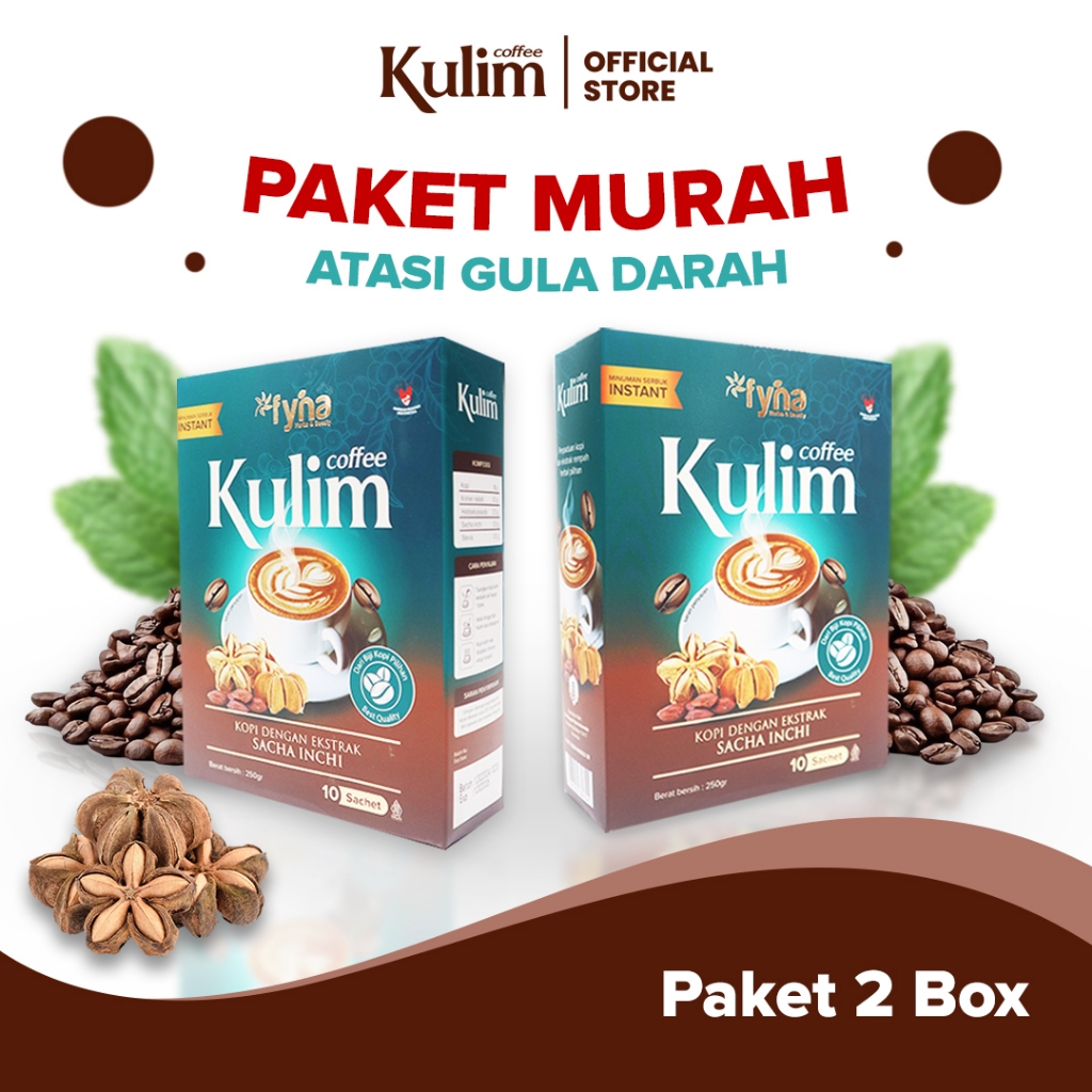 

KULIM COFFEE - 2 Box - Kopi Herbal Sehat Bebas Gula - Untuk Diabetes
