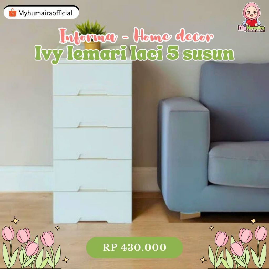 [TENGGARONG] INFORMA - LEMARI LACI IVY 5 TINGKAT