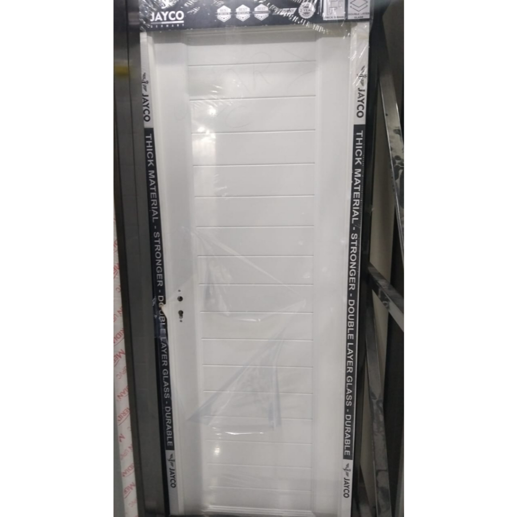JAYCO UPVC-01  FULL PANEL UPVC WHITE (70X200) / Pintu Kamar Mandi upvc