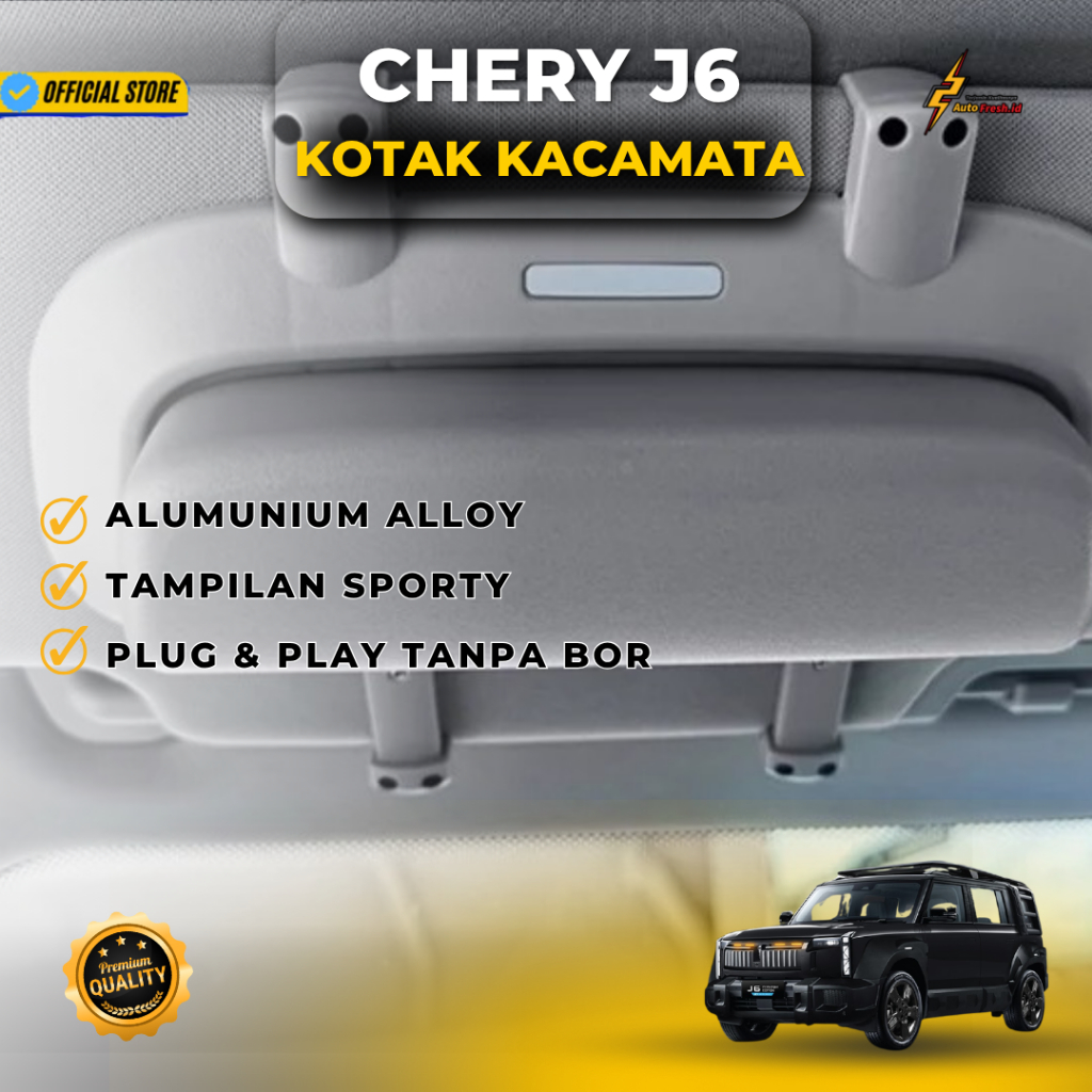 GLASESS STORAGE BOX CHERY J6 / TEMPAT KACAMATA CHERY J6 / CHERY J6 GLASESS STORAGE BOX /  CHERY J6 K