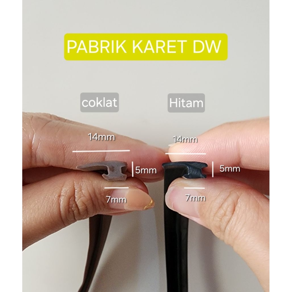 KARET SIRIP JENDELA ALUMUNIUM YKK