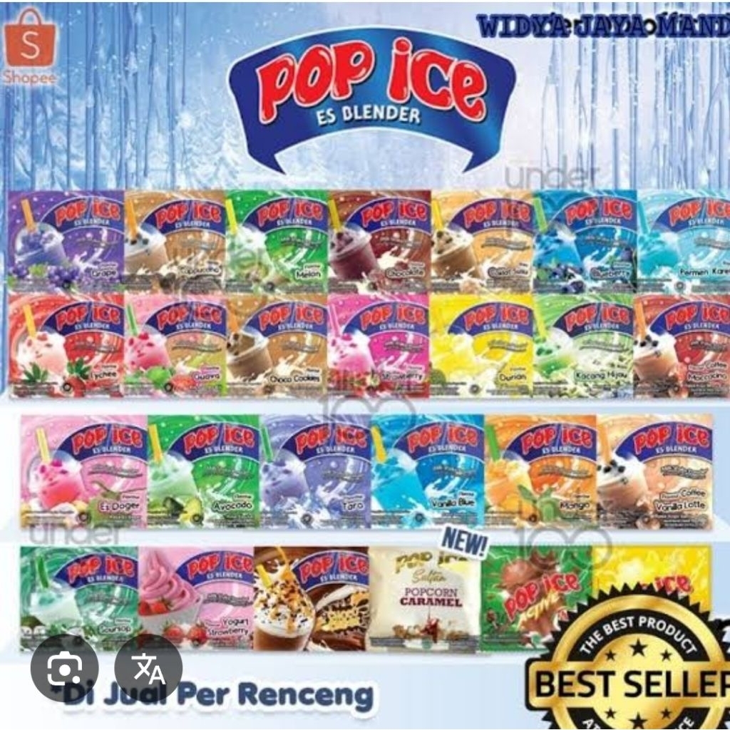 

pop ice minuman macam2 rasa buah dan cremy (isi 10bungkus)