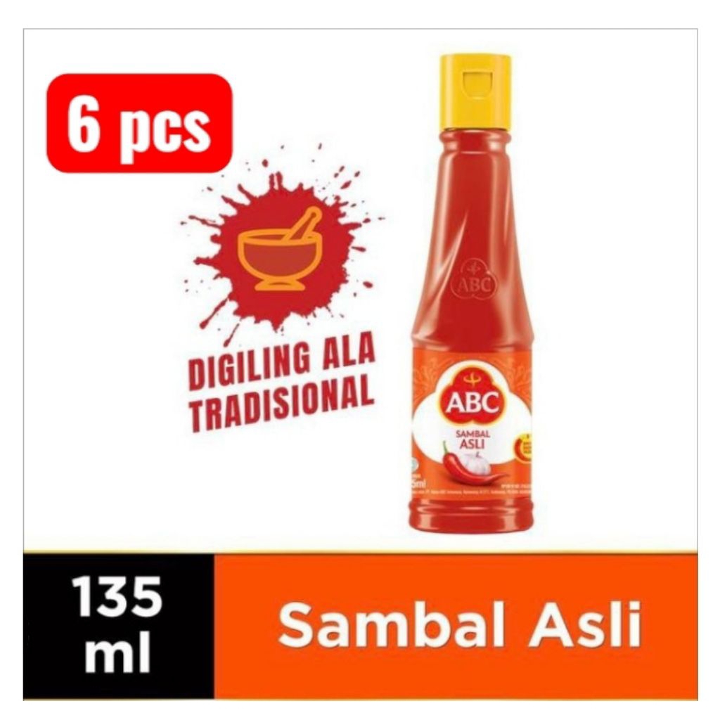 

sambal abc asli 130ml isi 6 pcs