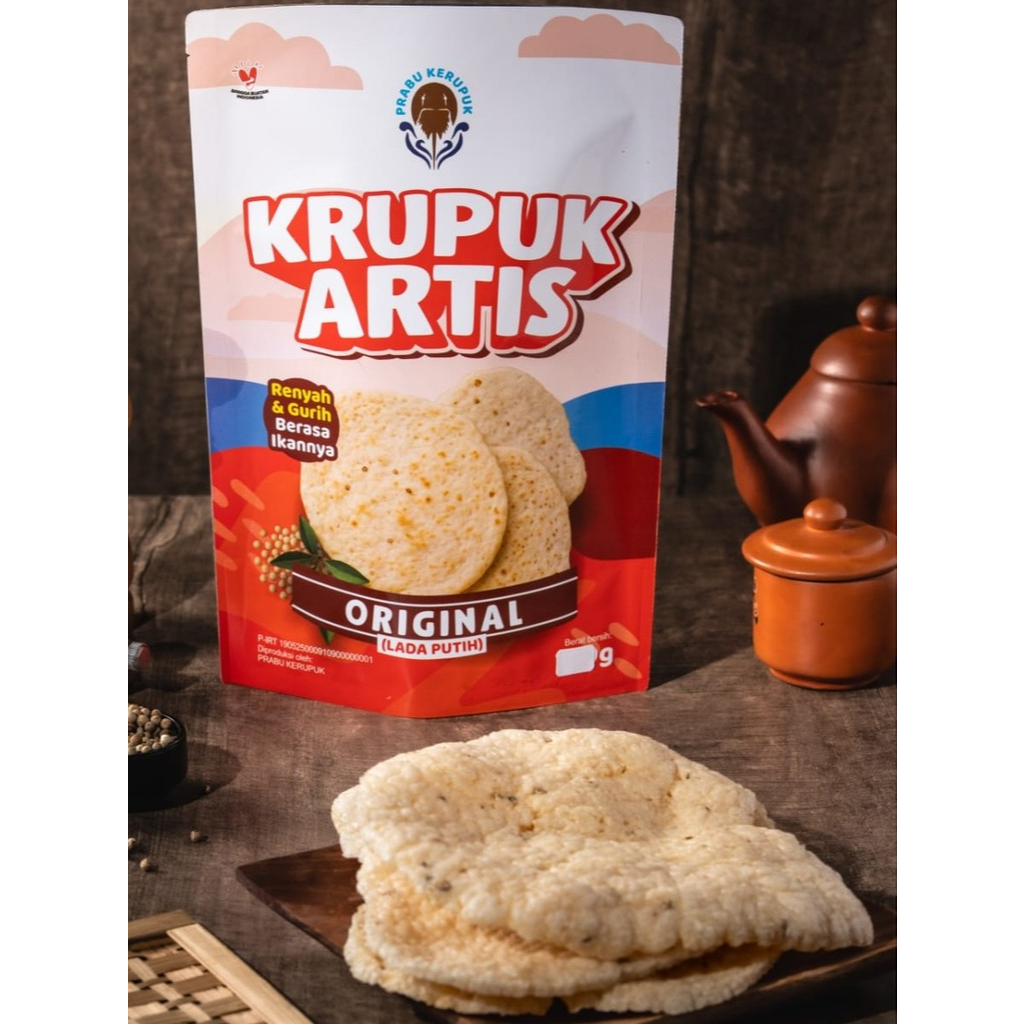 

Kerupuk ikan artis Lada putih/Makanan ringan kerupuk ikan