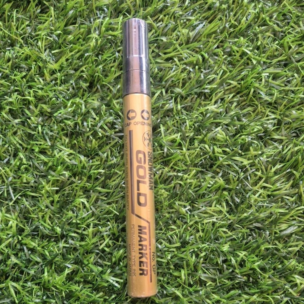 

snowman gold marker/spidol emas