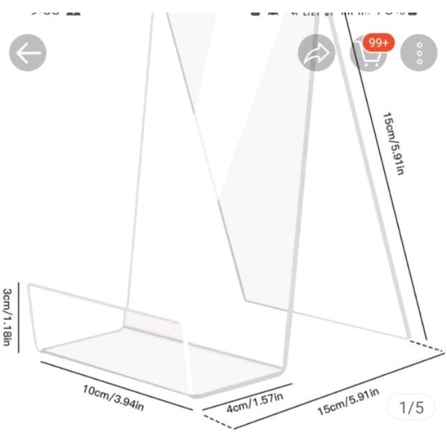 

Penyangga Akrilik Custom PxLxT 23x23x19cm