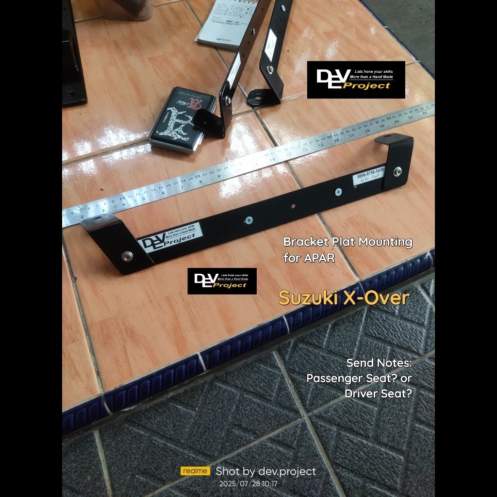 Bracket / Dudukan APAR di Kaki Jok Mobil Suzuki Xover / X-Over / X Over