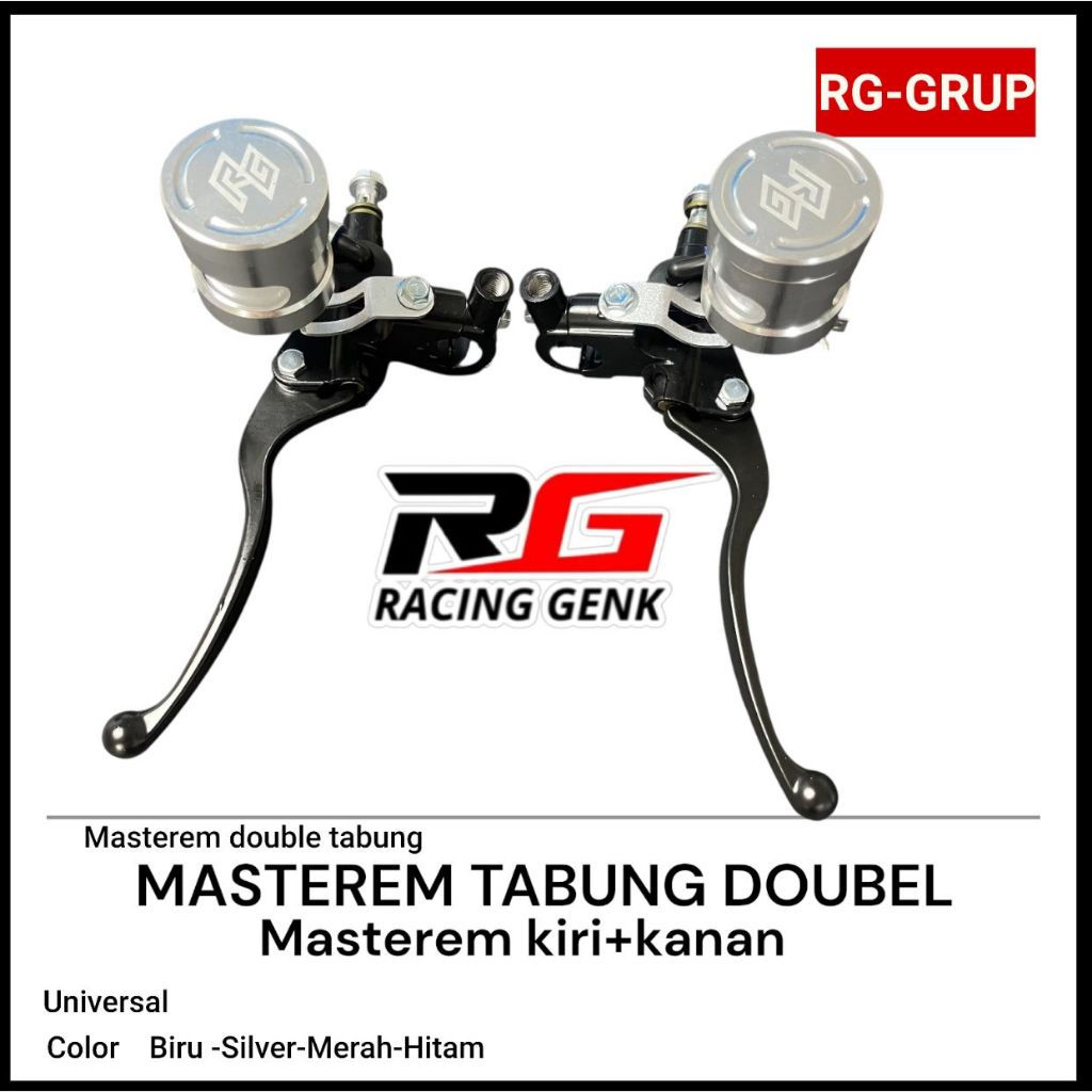 Master handle rem (SILVER) Tabung bulat besar pnp pcx nmax aerox master handle rem 2 tabung tabung c
