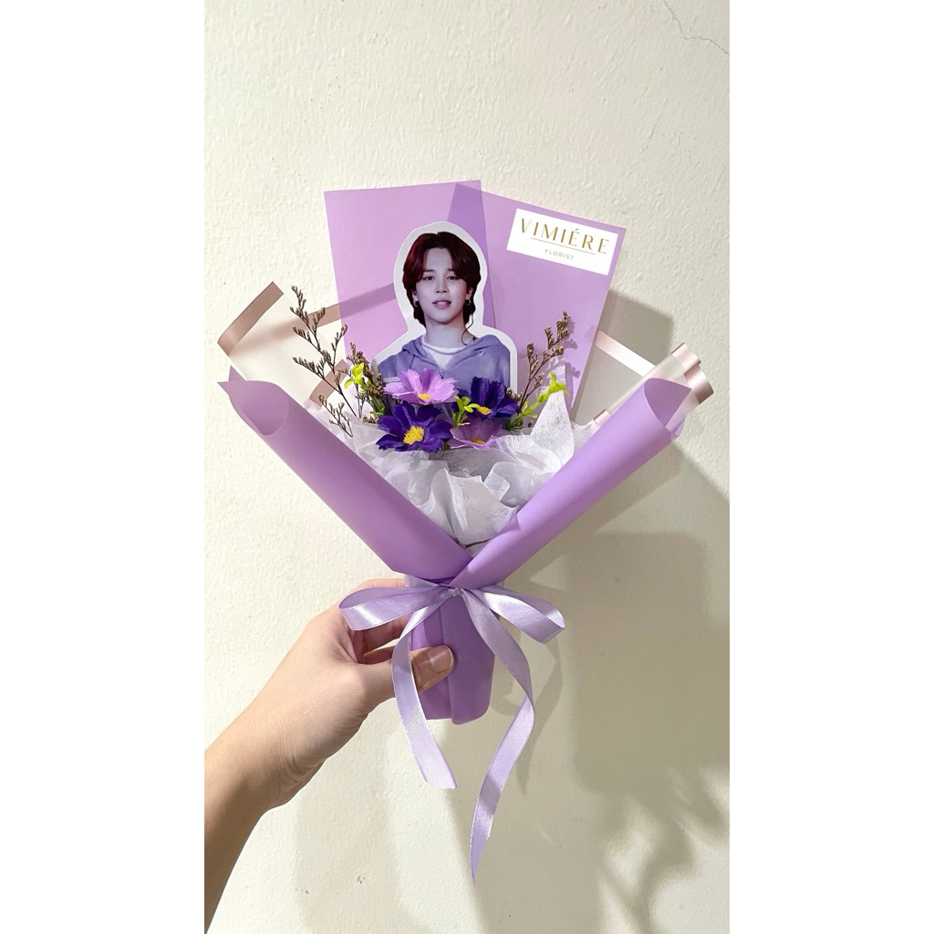 Buket Jimin BTS / buket bunga murah, buket lucu, army, kpop, idol