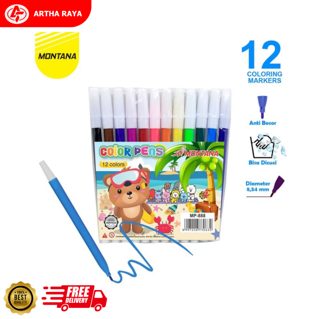 

Spidol Montana MP-888 12 Warna