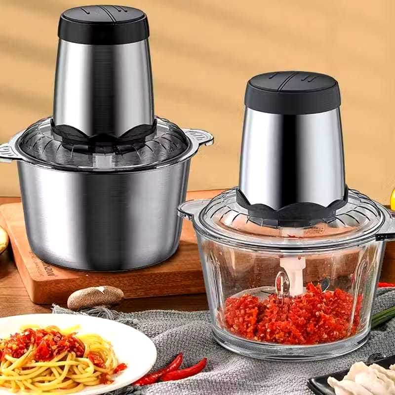 Chopper Daging Dan Bumbu Dapur Penghalus Bumbu Dapur Praktis Blender Mini Serbaguna