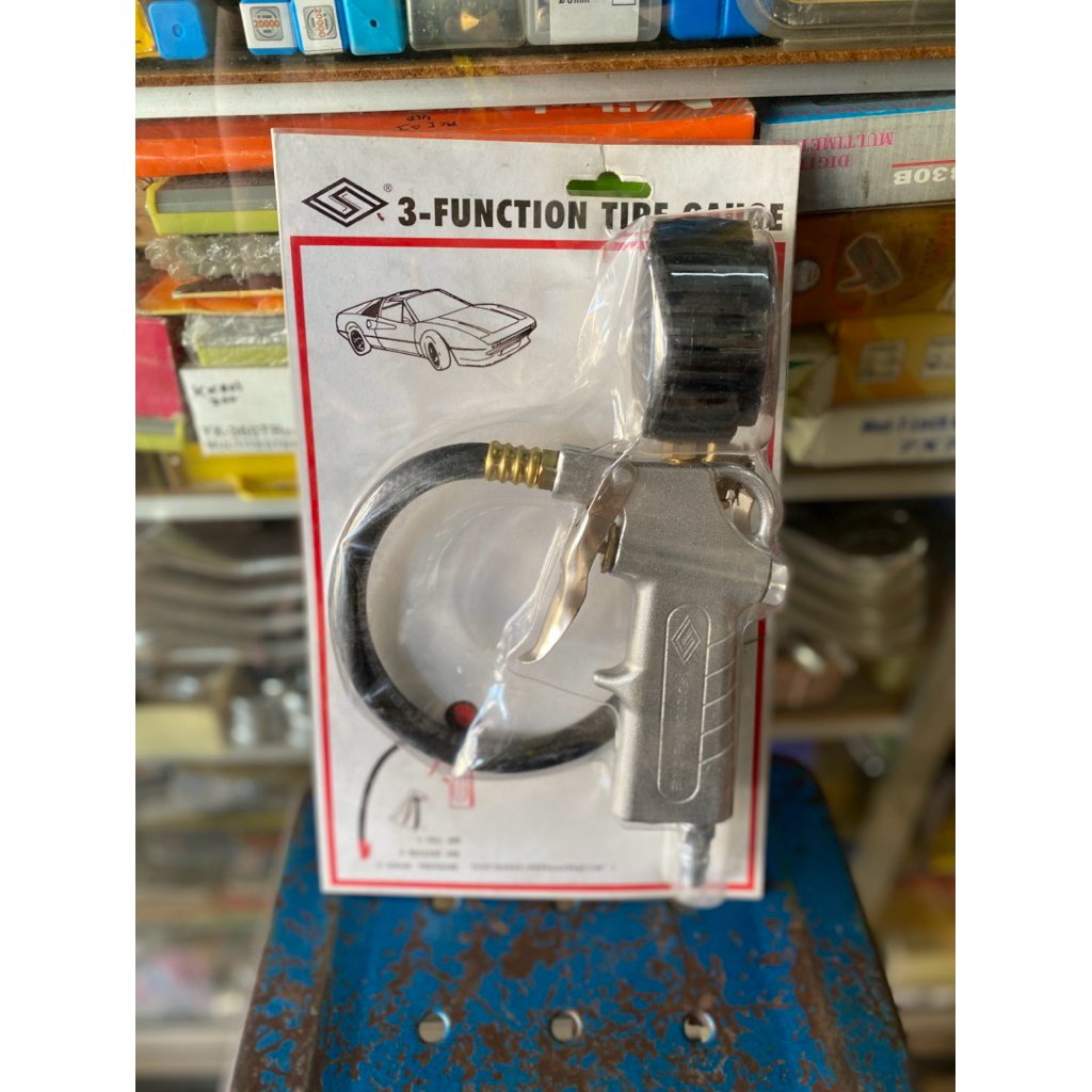 3 Function Tire Gauge Alat Ukur Isi Angin 160 PSI