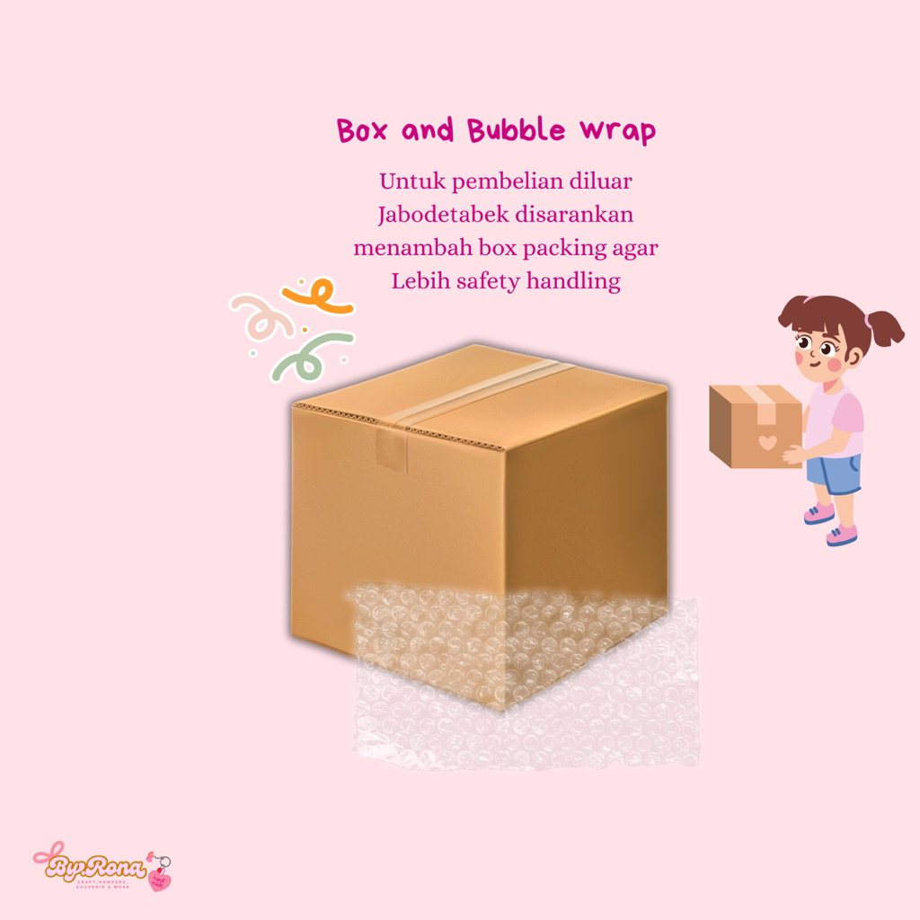 

Penambahan safety packing dus dan bubble wrap (wajib co diluar Jabodetabek dan pembelian banyak)