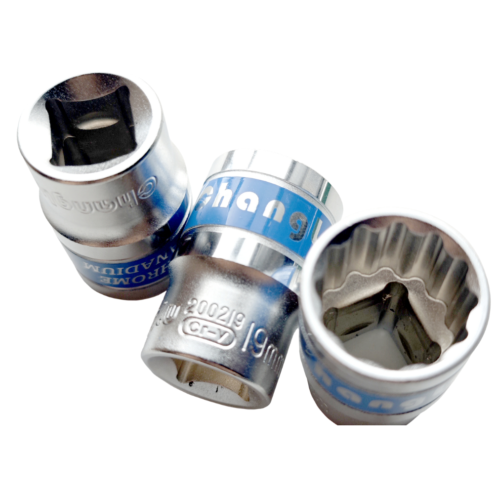 CHANGLU MATA SOCKET 1/2" BLUE-RIM 12PT METRIC SOCKET 8MM