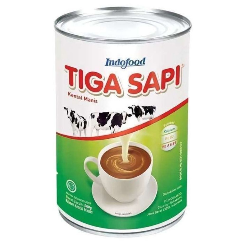

Susu Kaleng Tiga Sapi 490gr