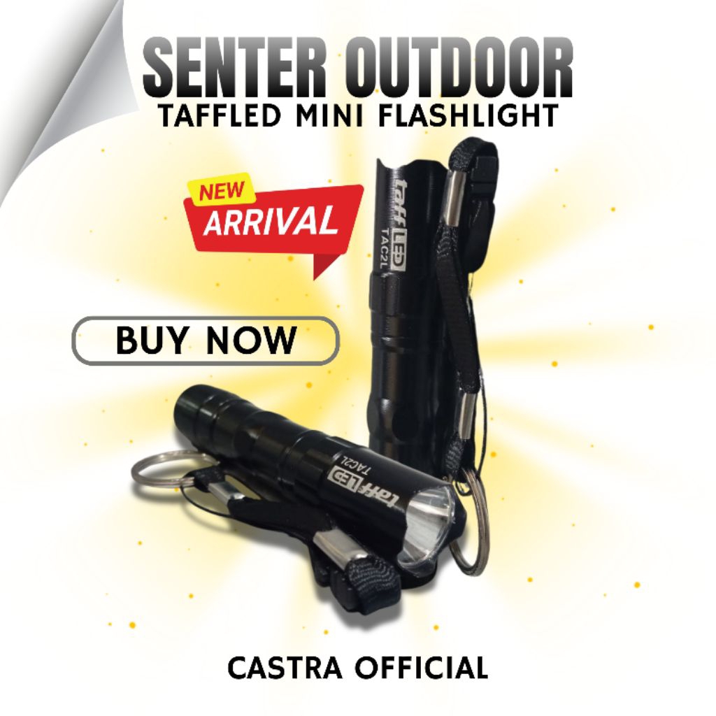 TaffLED Mini Flashlight – Kecil, Ringan, Super Terang
