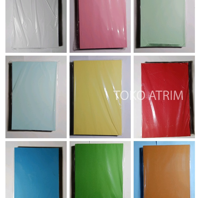 

KERTAS JILID BRIEF CARD BC F4 ISI 100 | Kertas BC Buffalo / Bufalo WARNA Polos | Cover Jilid Folio 1 PAK ISI 100