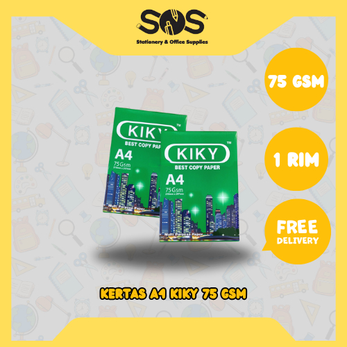 

Kertas A4 Kiky 75 gsm 1rim