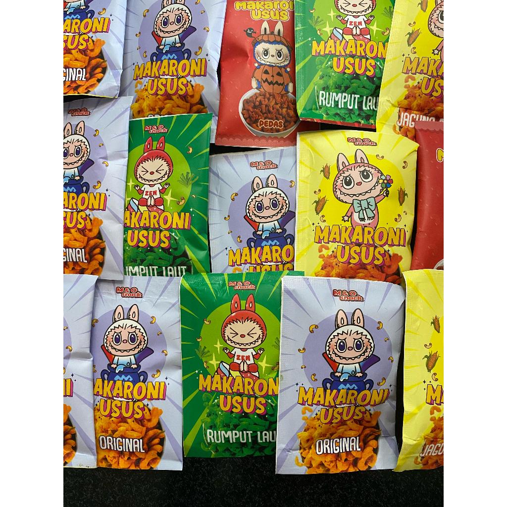 

PAKET USAHA MAKARONI USUS ISI 120 PCS MIX 4 RASA BY M&O SNACK