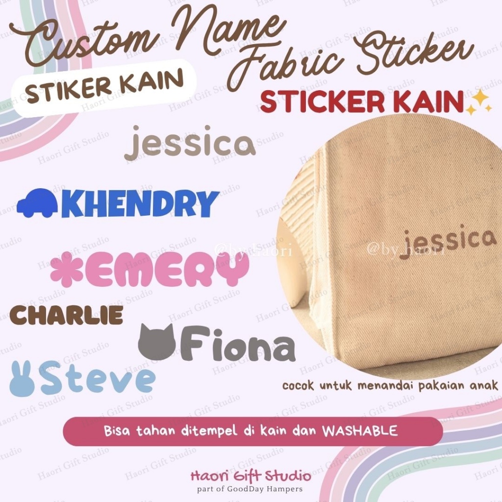 

Custom STIKER BAJU KAIN NAMA ANAK SEKOLAH PESANTREN ASRAMA SETRIKA IRON Patch Sticker SABLON CUSTOM NAMA ANAK