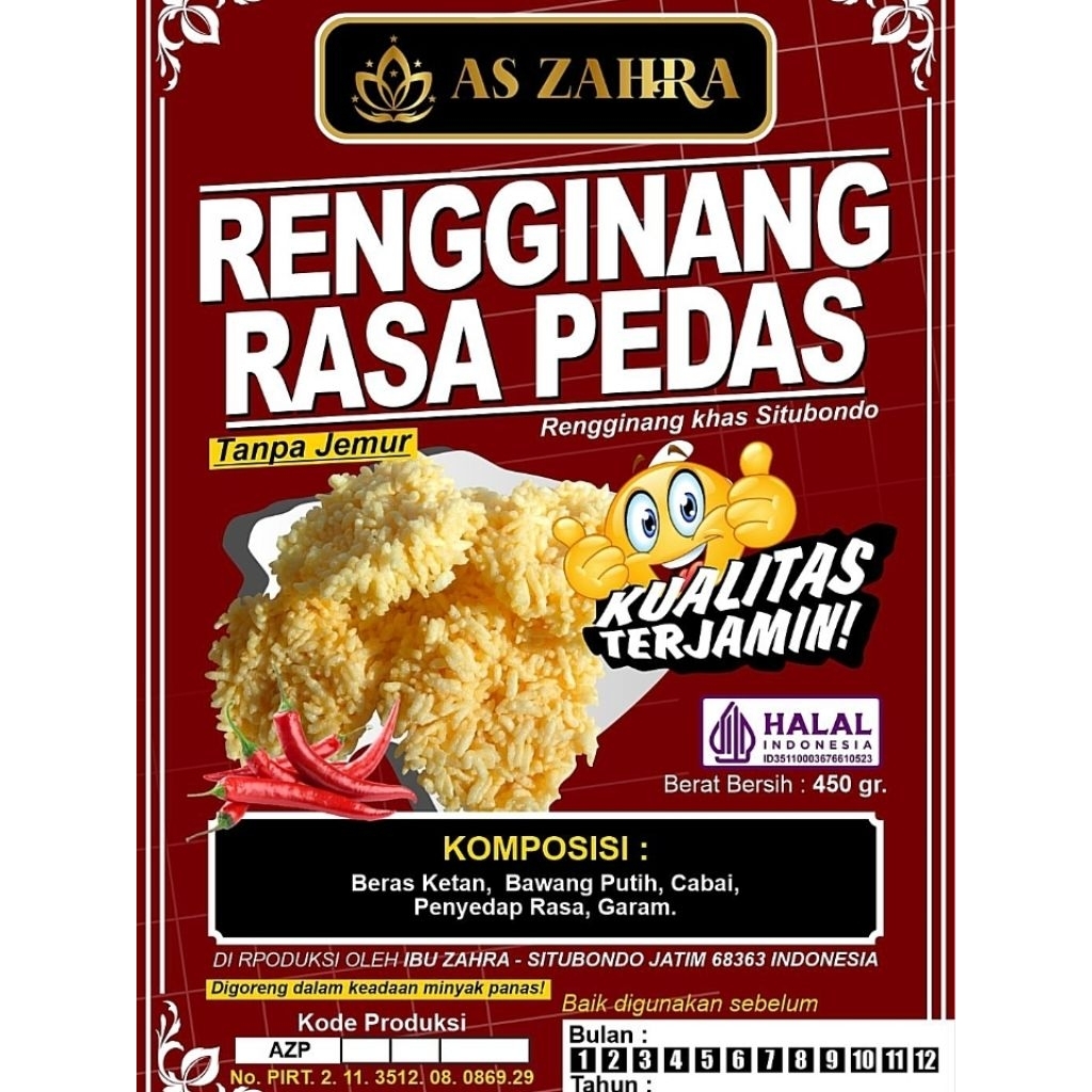 

Rengginang Rasa Pedas