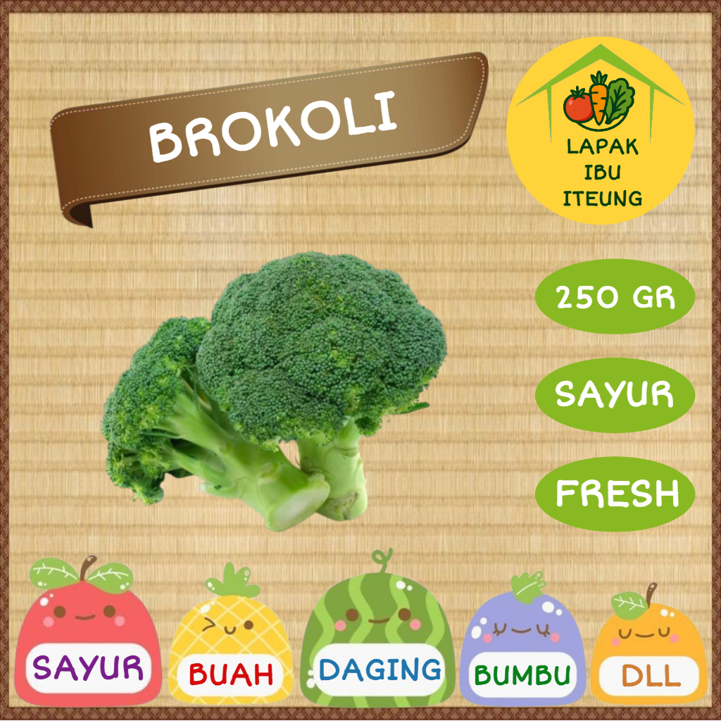 

BROKOLI INSTAN BANDUNG 1/4KG 250GR SEGAR FRESH SAYUR SAYURAN PASAR