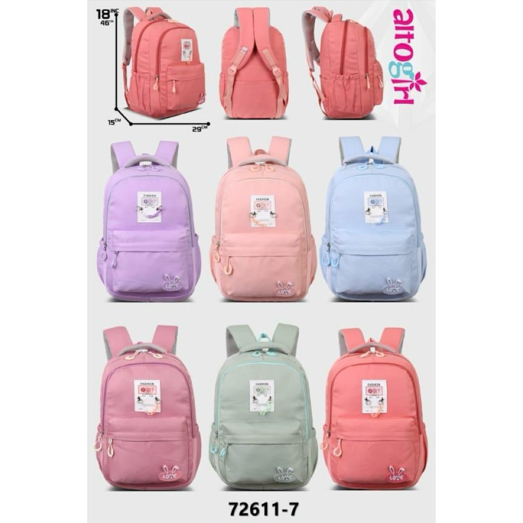 Tas Sekolah Merk Alto Girl // Tas sekolah Alto Girl Original